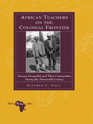 cover image of African Teachers on the Colonial Frontier